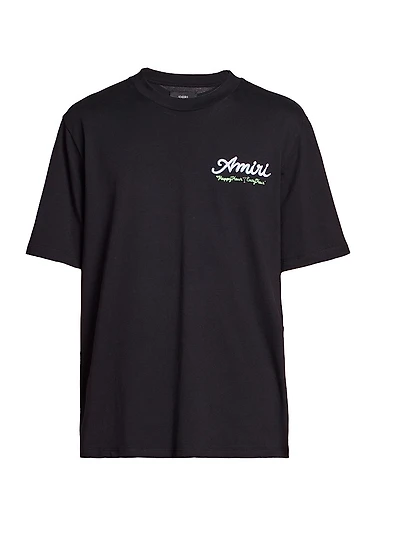 Neon Lights Cotton Logo T-Shirt