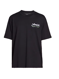 Neon Lights Cotton Logo T-Shirt