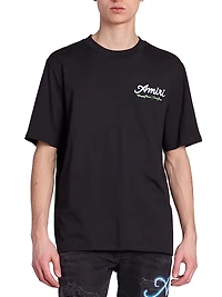 Neon Lights Cotton Logo T-Shirt