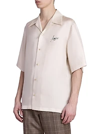 Amiri Hotel Silk Bowling Shirt