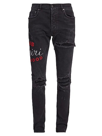 Club Amiri Logo Skinny Jeans