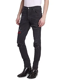 Club Amiri Logo Skinny Jeans