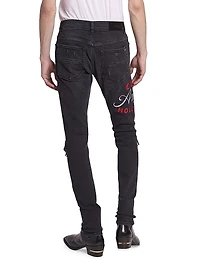 Club Amiri Logo Skinny Jeans