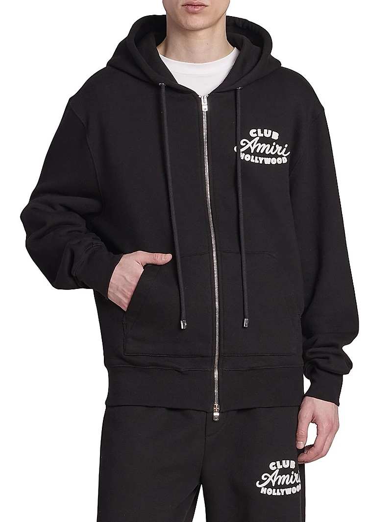 Club Amiri Zip-Up Hoodie