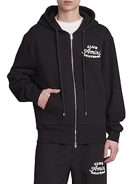 Club Amiri Zip-Up Hoodie