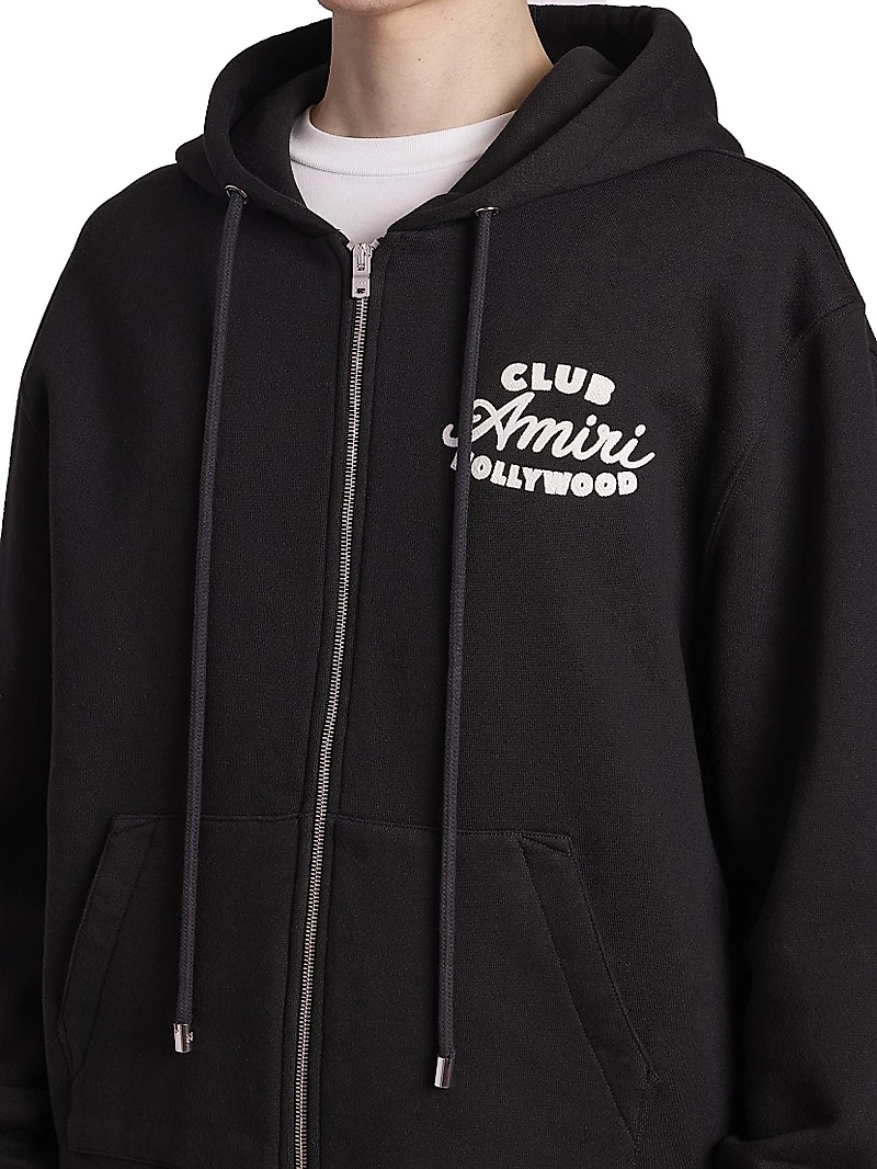 Club Amiri Zip-Up Hoodie