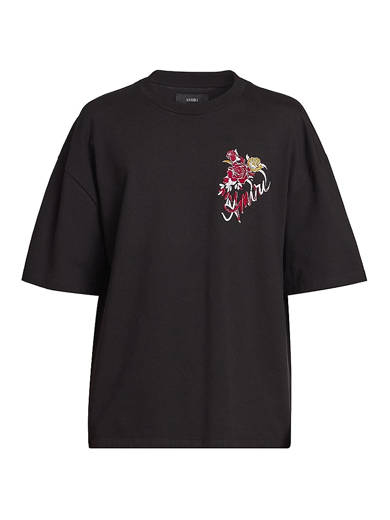 Roses Cotton Oversized T-Shirt