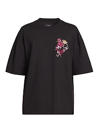 Roses Cotton Oversized T-Shirt
