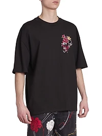 Roses Cotton Oversized T-Shirt
