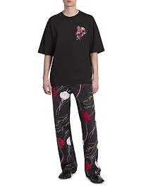 Floral Relaxed Carpenter Jeans