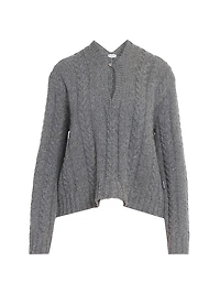 Cut-Out Wool-Blend Sweater