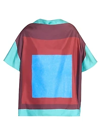 Scarf Silk-Blend Top