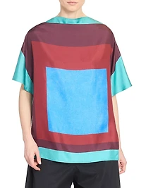 Scarf Silk-Blend Top