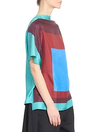 Scarf Silk-Blend Top