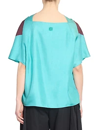 Scarf Silk-Blend Top
