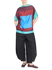Scarf Silk-Blend Top