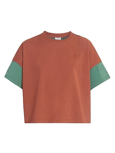 Boxy Fit Colorblocked T-Shirt
