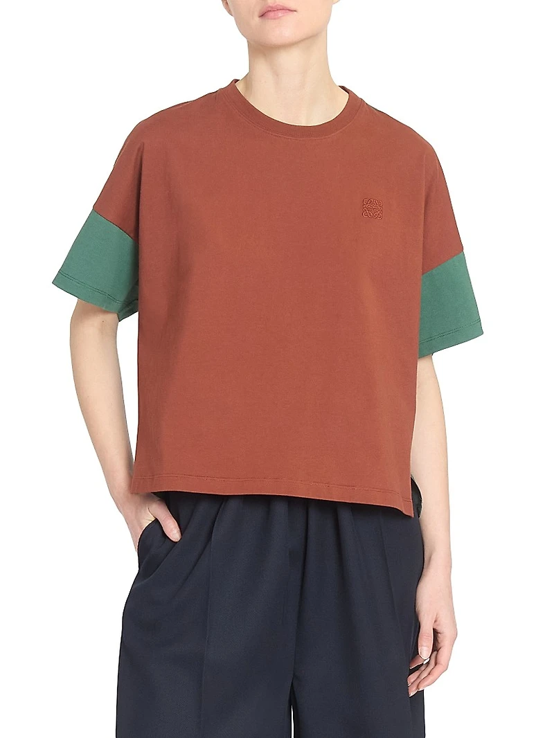 Boxy Fit Colorblocked T-Shirt