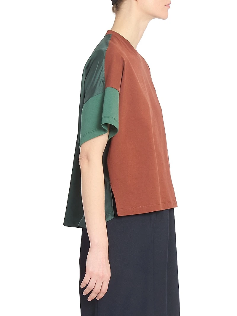 Boxy Fit Colorblocked T-Shirt