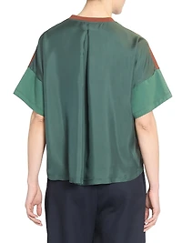 Boxy Fit Colorblocked T-Shirt