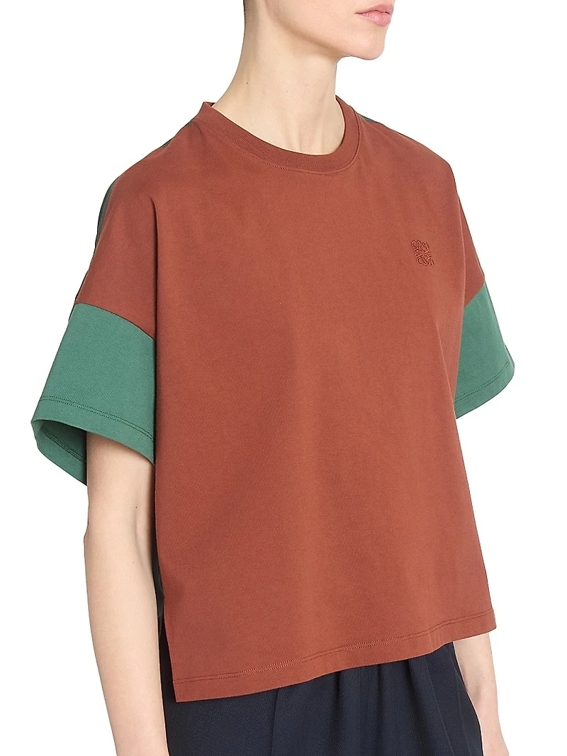 Boxy Fit Colorblocked T-Shirt