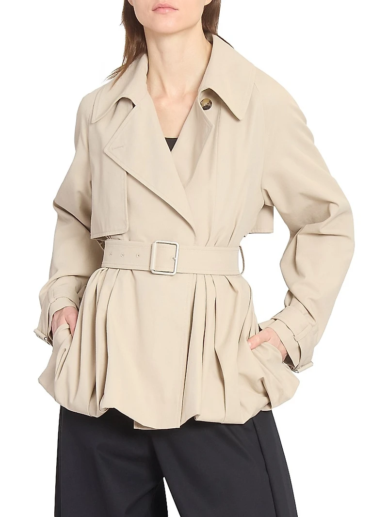 Belted Balloon Jacket