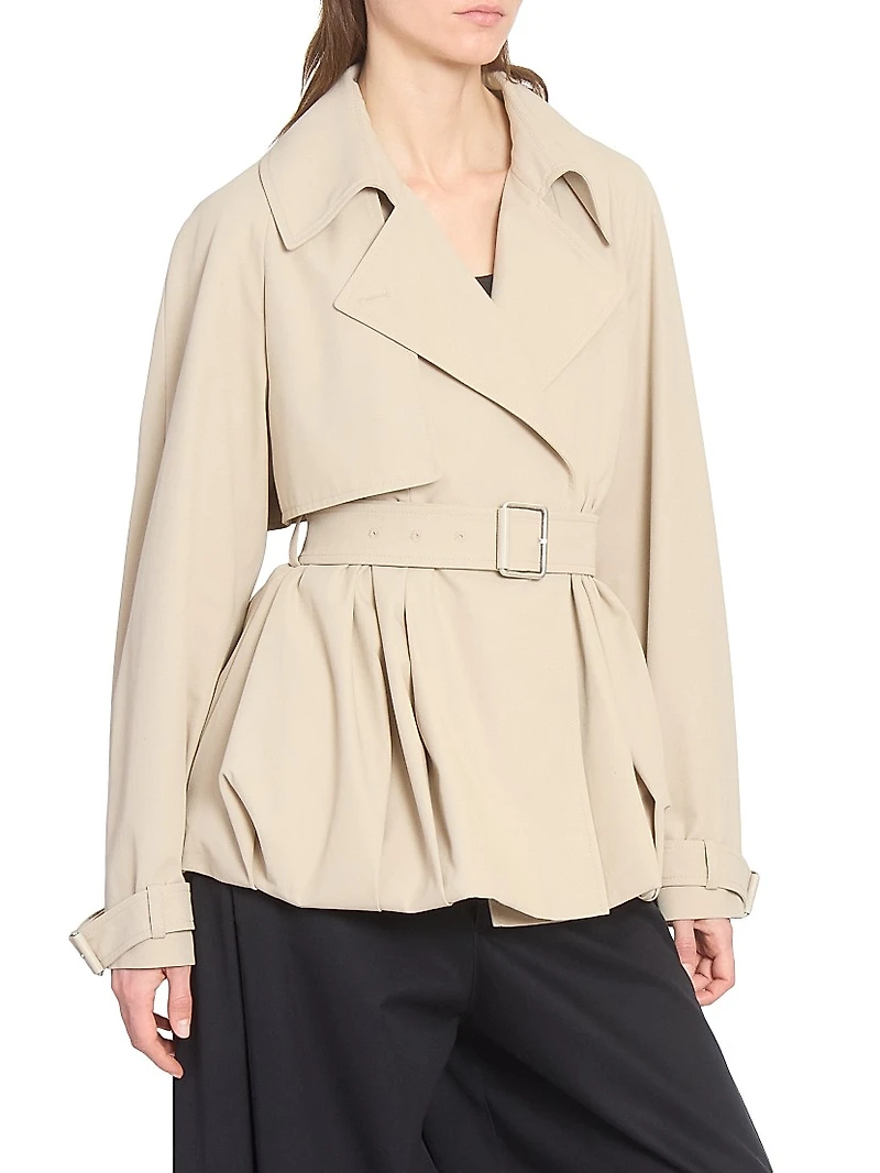 Belted Balloon Jacket