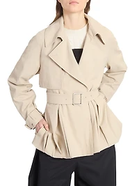 Belted Balloon Jacket