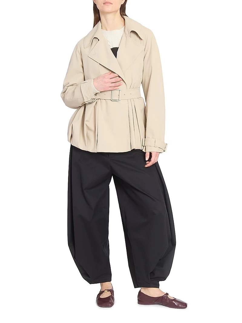 Belted Balloon Jacket