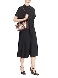 Side Buckle Midi-Shirtdress