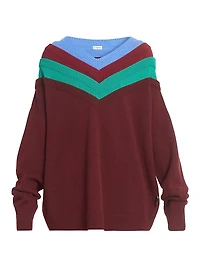 Colorblocked Wool Sweater