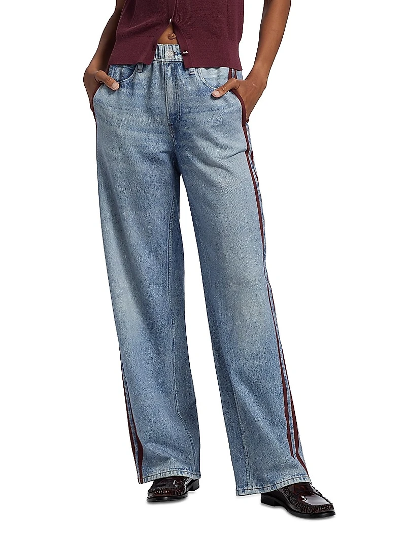 Miramar Terry Wide-Leg Track Pants