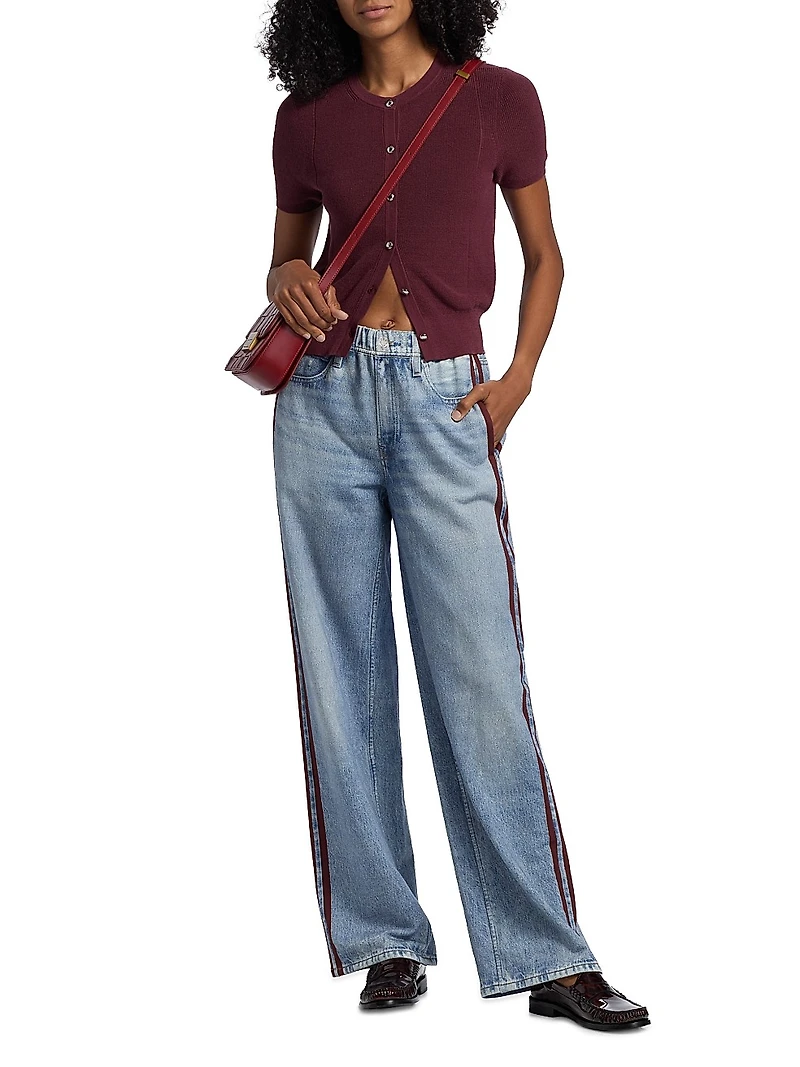 Miramar Terry Wide-Leg Track Pants