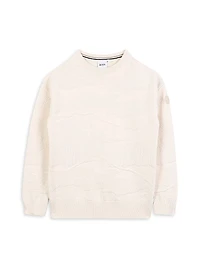 Little Boy's Jacquard Crewneck Sweater