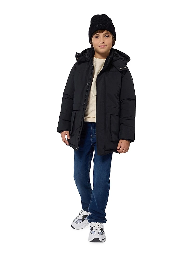 Little Boy's Jacquard Crewneck Sweater