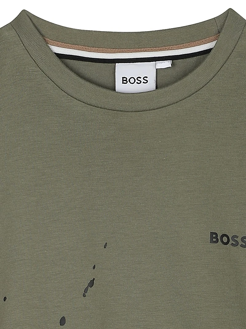 Little Boy's Logo Paint Splatter T-Shirt
