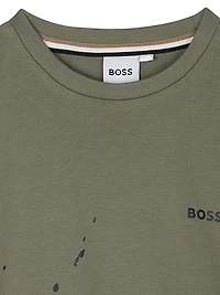 Little Boy's Logo Paint Splatter T-Shirt