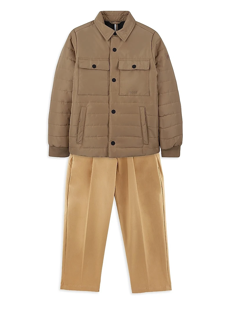 Little Boy's & Stretch Cotton Chino Trousers