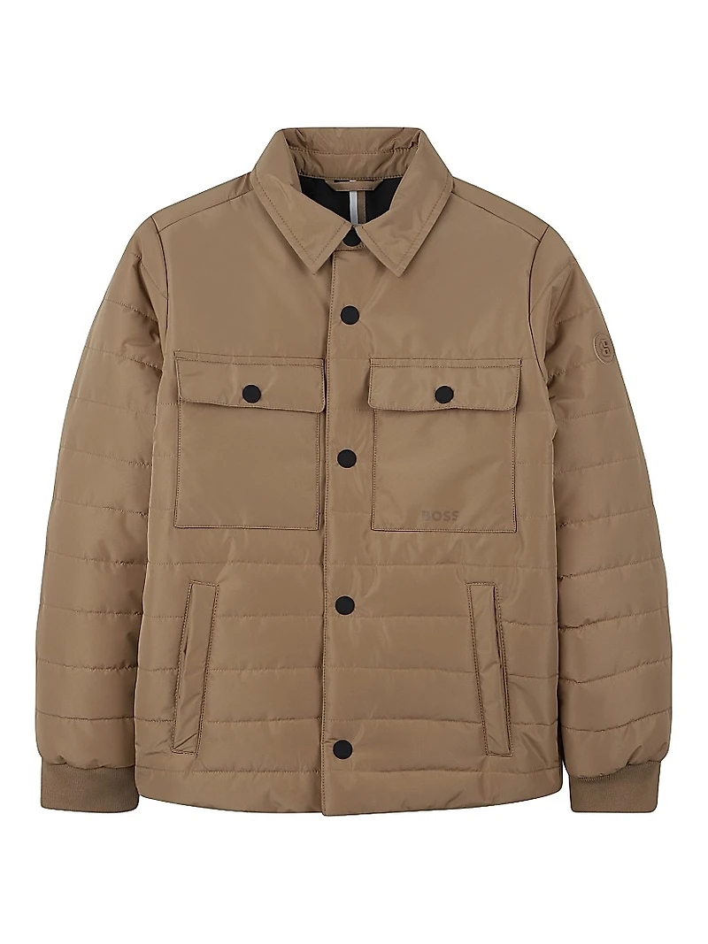 Little Boy's & Quilted Shirt Jacket