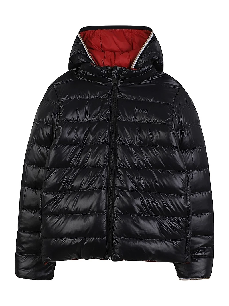 Little Boy's & Reversible Puffer Jacket
