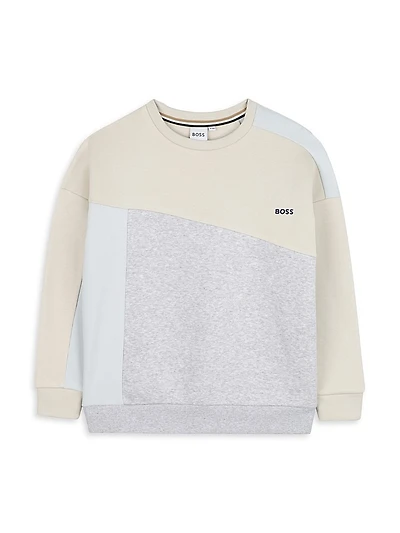 Little Boy's Logo Crewneck Sweatshirt