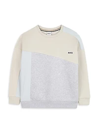 Little Boy's Logo Crewneck Sweatshirt