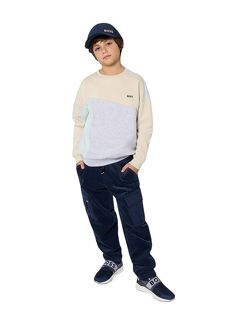 Little Boy's Logo Crewneck Sweatshirt