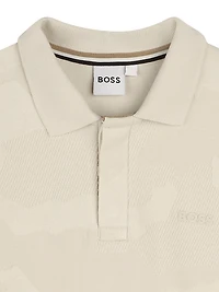 Little Boy's Logo Jacquard Polo Shirt