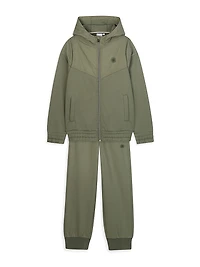 Little Boy's Zip-Up Hooded Jacket