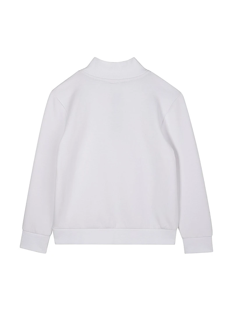 Little Boy's Logo Half-Zip Pullover