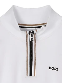 Little Boy's Logo Half-Zip Pullover