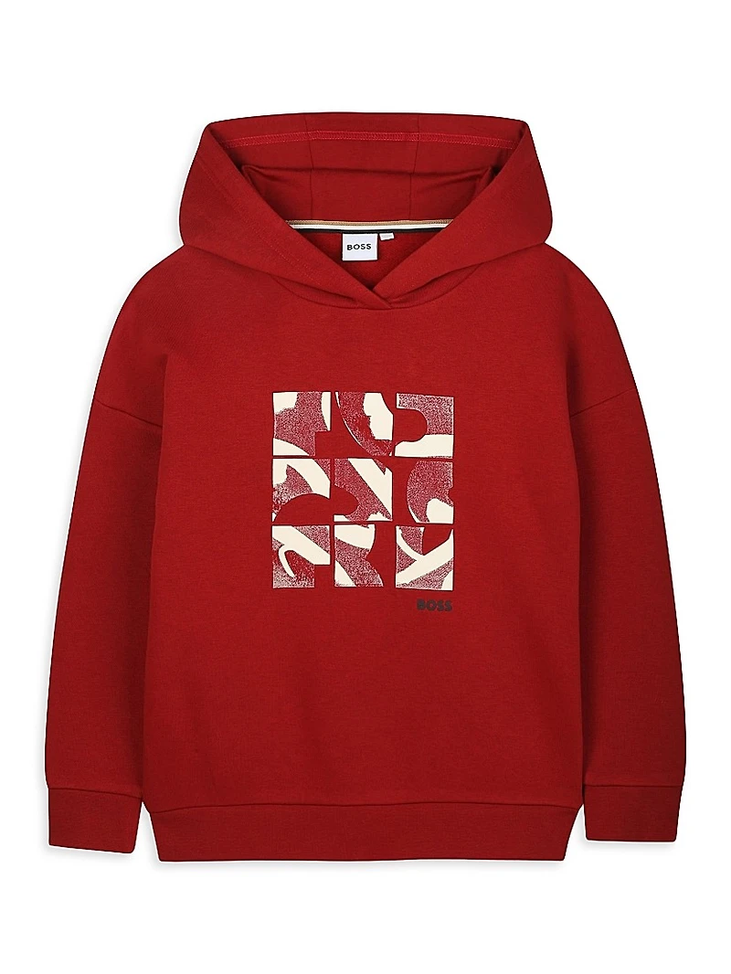 Little Boy's Graphic Fleece Hoodie
