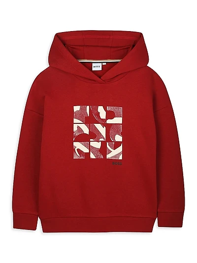 Little Boy's Graphic Fleece Hoodie