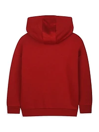Little Boy's Graphic Fleece Hoodie